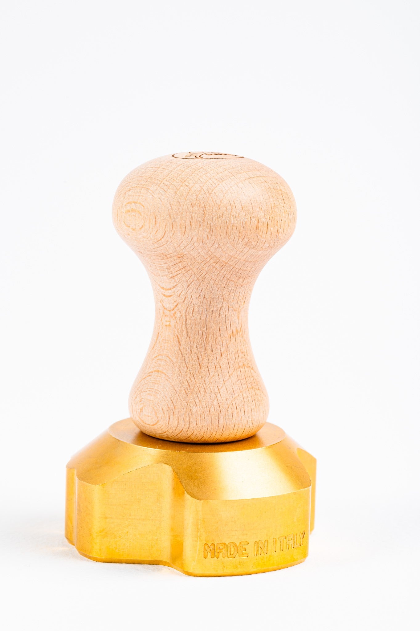 Professional Ravioli and Pasta SHELL Stamp in Brass and Natural Wood - ELENA