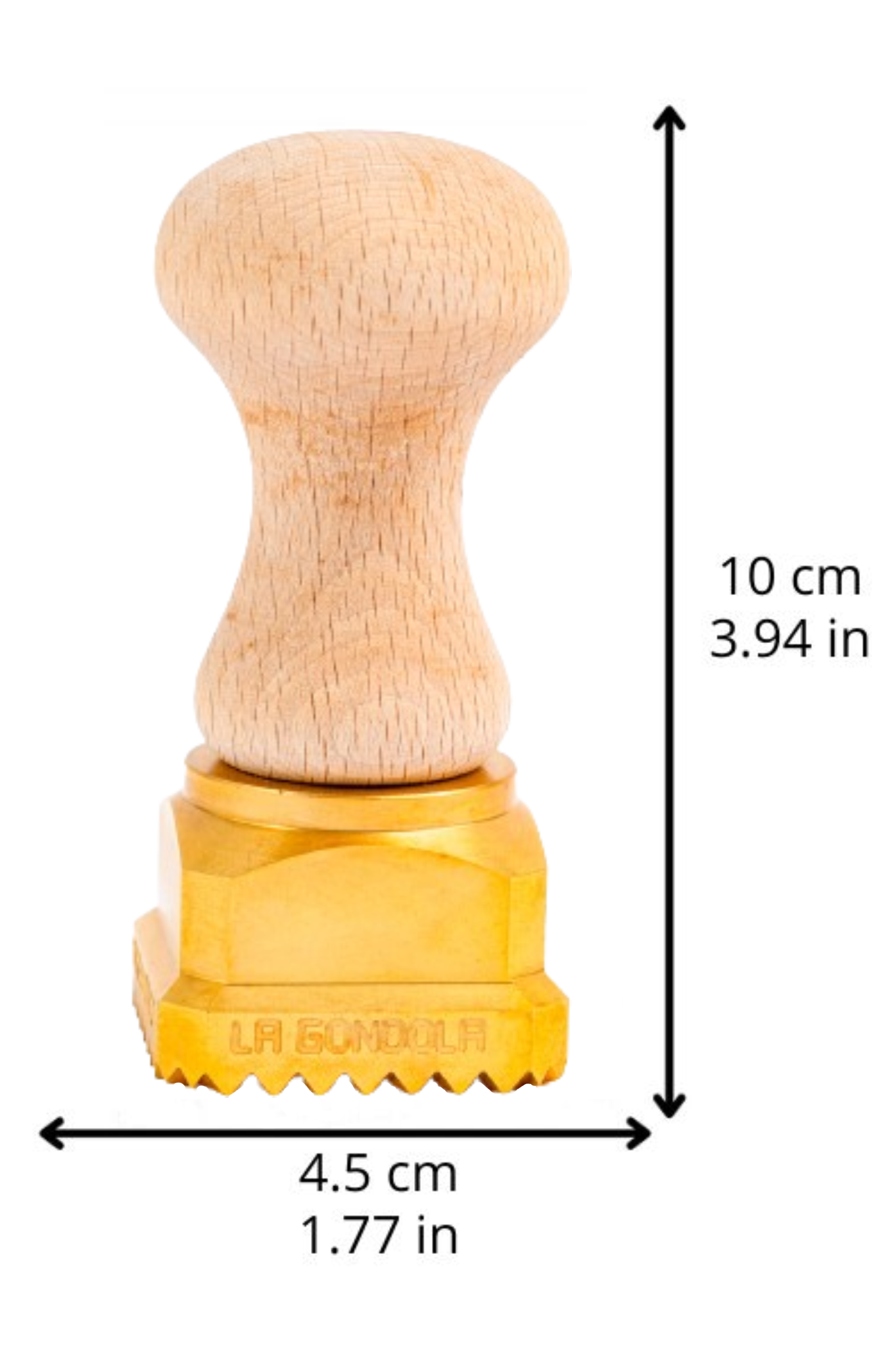 La Gondola Professional Bundle: Square Stamp 35, Square Stamp 45, Rectangle Stamp 45x55 and Square Stamp 60 in Brass and Natural Wood - CLOE