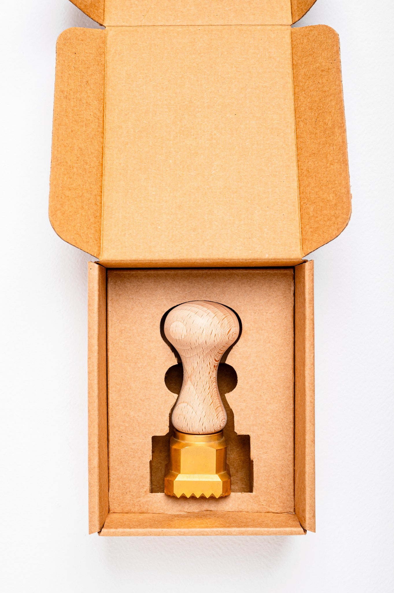 La Gondola Professional Bundle: Square Stamp 35 and Round Stamp 34 in Brass and Natural Wood - RENZA