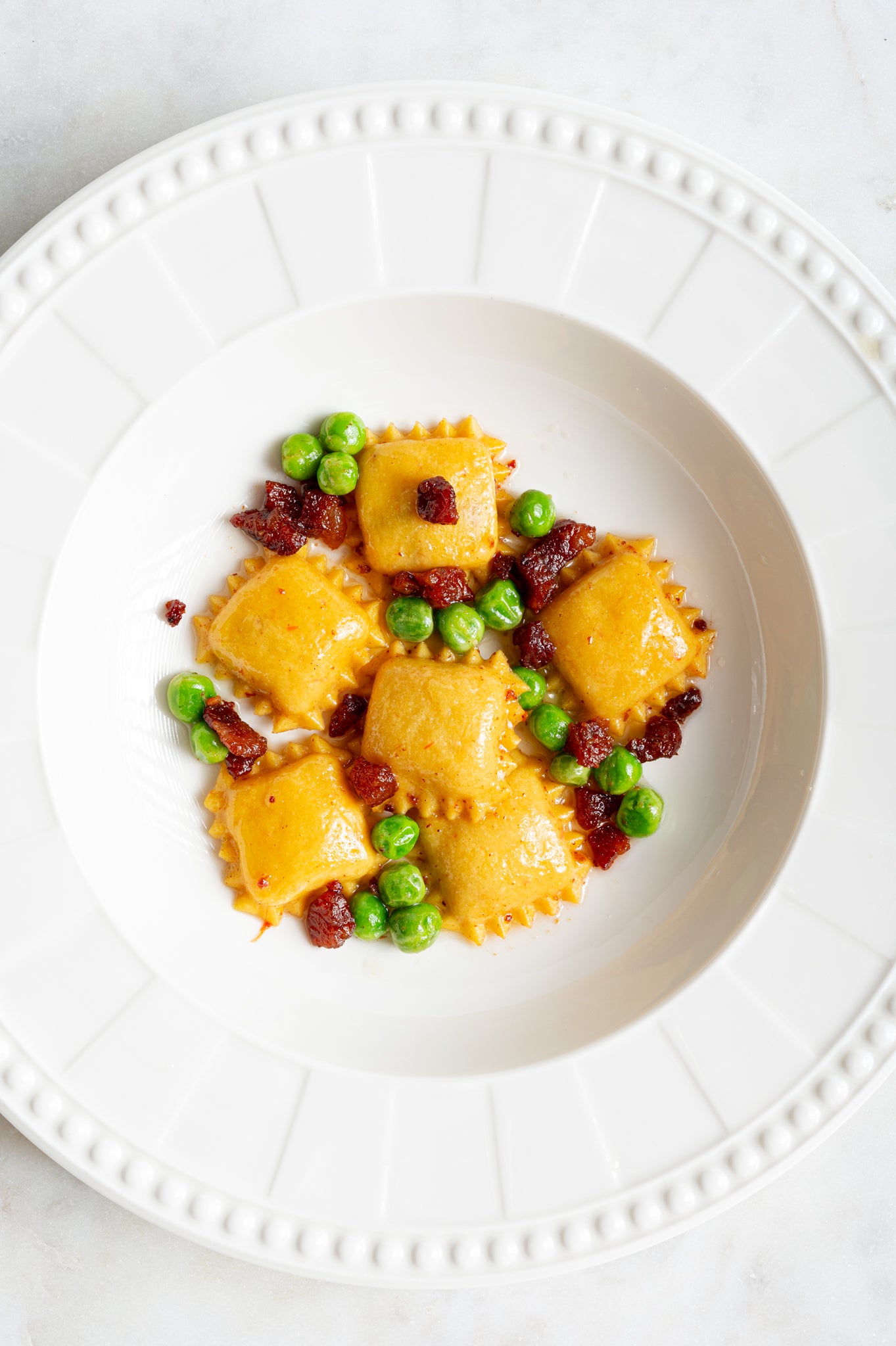 Professional Ravioli and Pasta SQUARE (35x35) Stamp in Brass and Natural Wood - IMMA