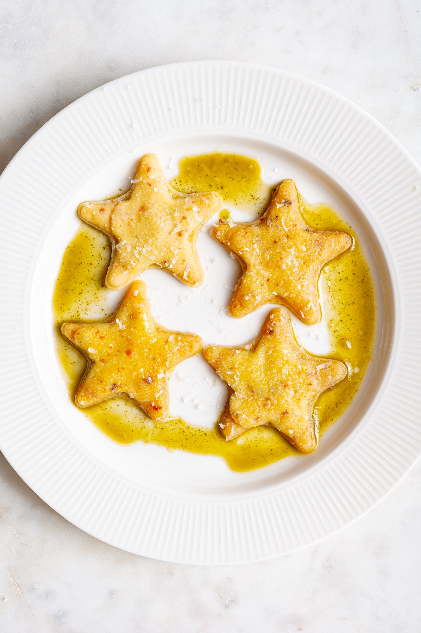 Professional set of three pasta and ravioli stamps: 1 Mushroom, 1 Star and 1 Shell.