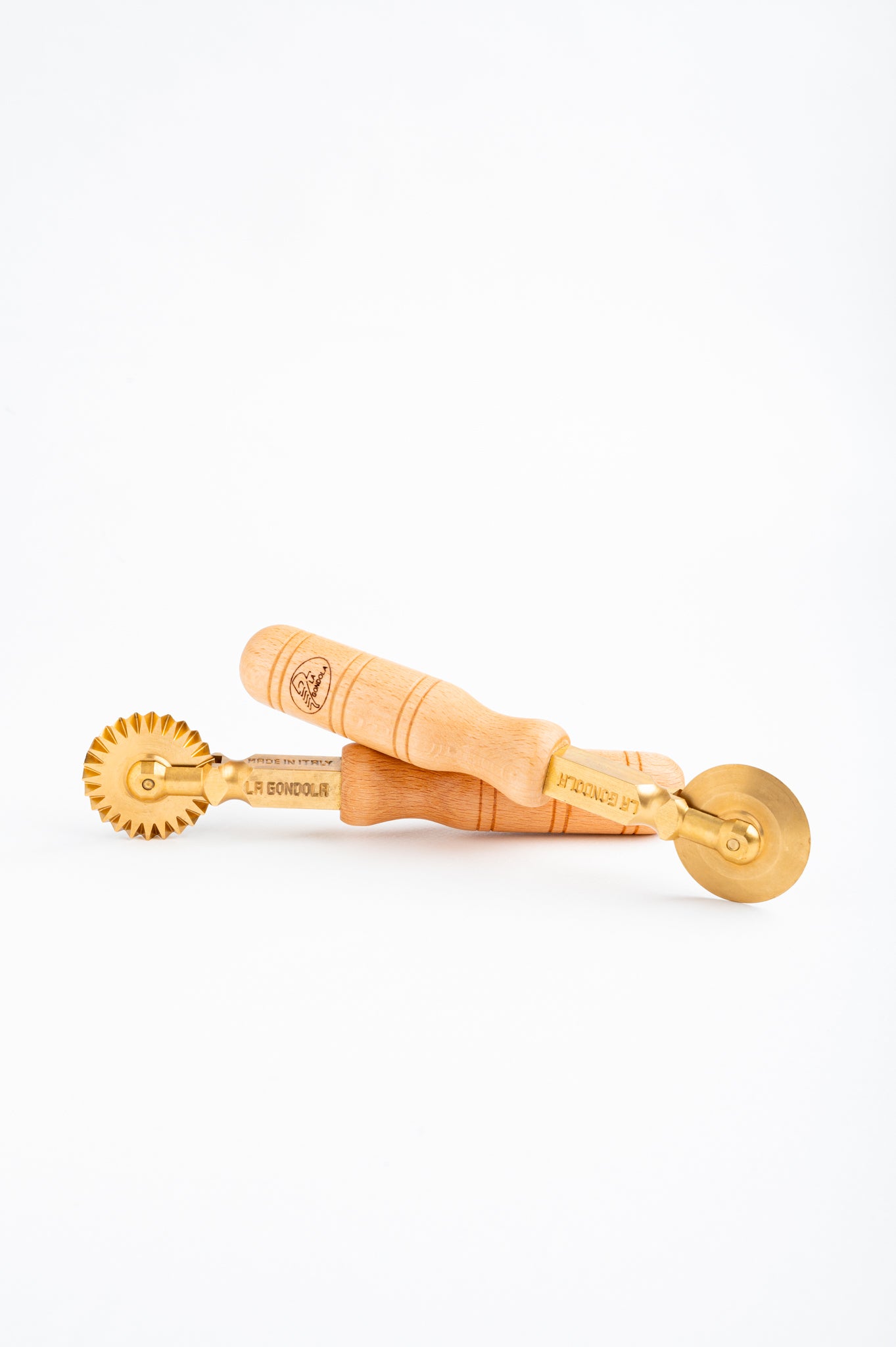 Set of 2 Pasta Cutter: 1 Festooned and 1 Smooth La Gondola Pasta Tools Set of 2 Pasta Cutter: 1 Festooned and 1 Smooth La Gondola Pasta Tools