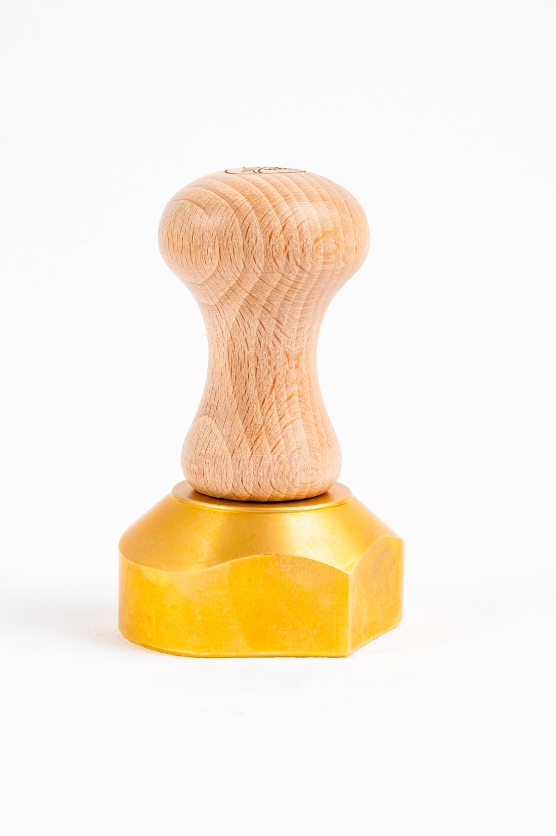 Professional Ravioli & Tortelli Heart Stamp (Love) in Brass and Natural wood