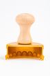 Ravioli Stamp Mezzaluna in Brass with Natural Wood Handle,Made In Italy-SARA