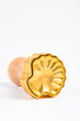 Ravioli Stamp SHELL shaped in Brass with Natural Wood Handle,Made In Italy-ELENA