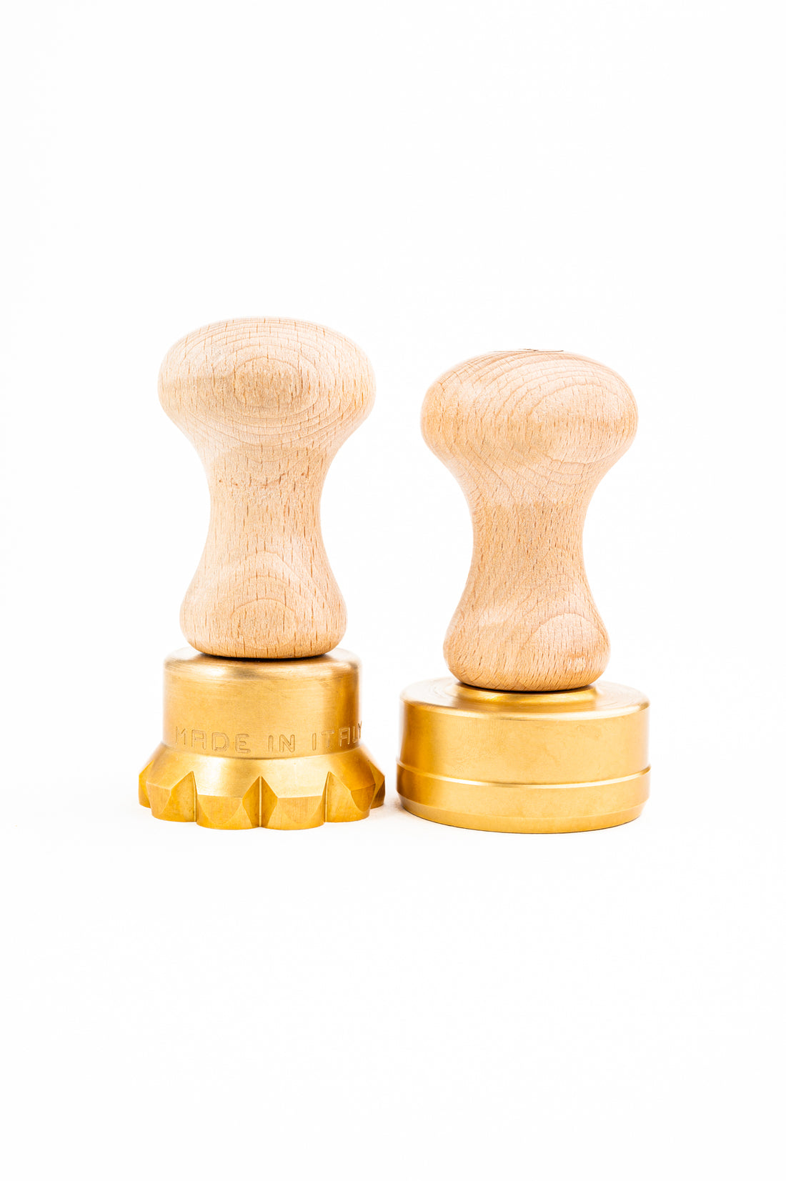 La Gondola Professional Bundle: Flower Stamp and Corzetti Stamp in Brass and Natural Wood - LILLY